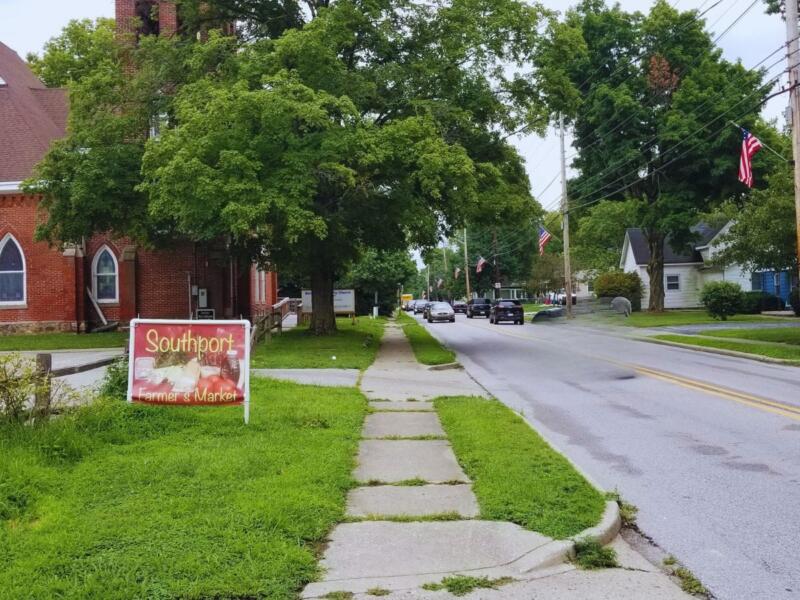 Bethel Community Church and Southport Farmers Market, Southport, IN