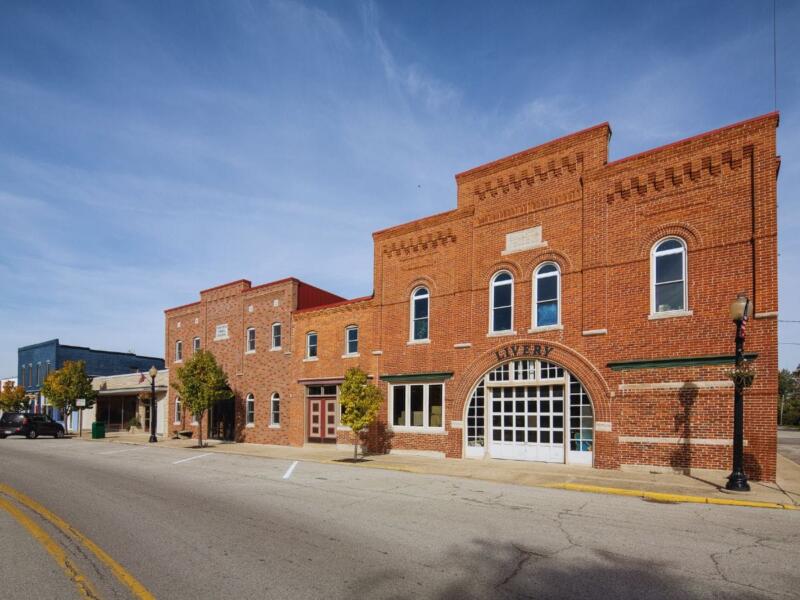 View of Main St at Pearl St, Fortville, IN