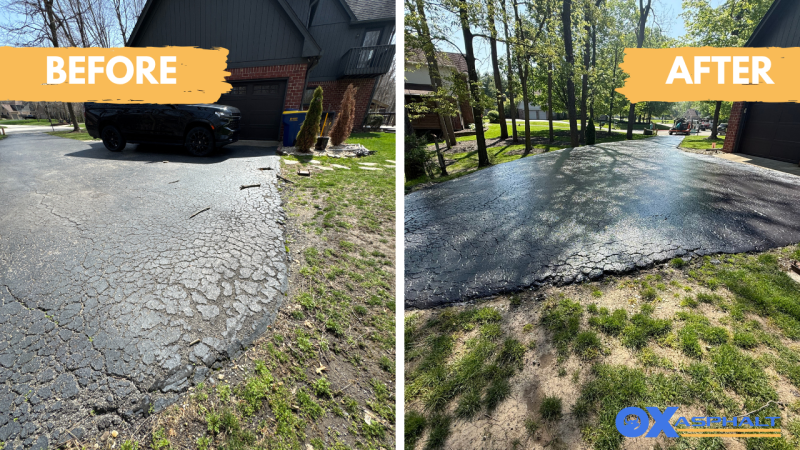 Reliable sealcoating in Westfield, IN for driveways and parking areas