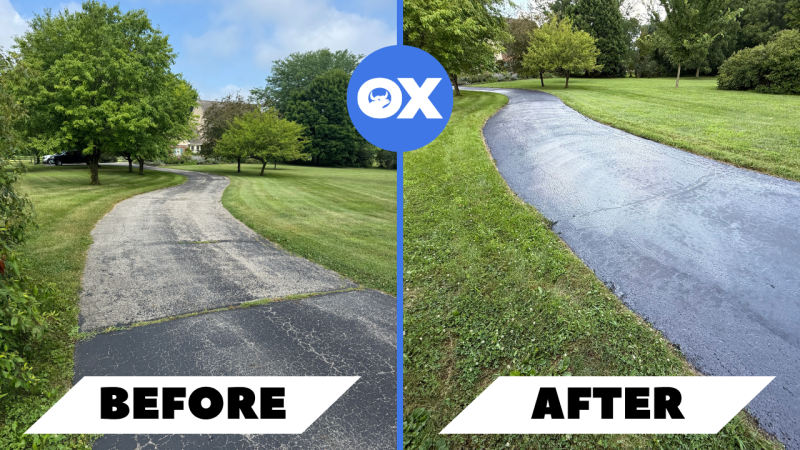 Affordable sealcoating near me in McCordsville, IN with durable asphalt protection