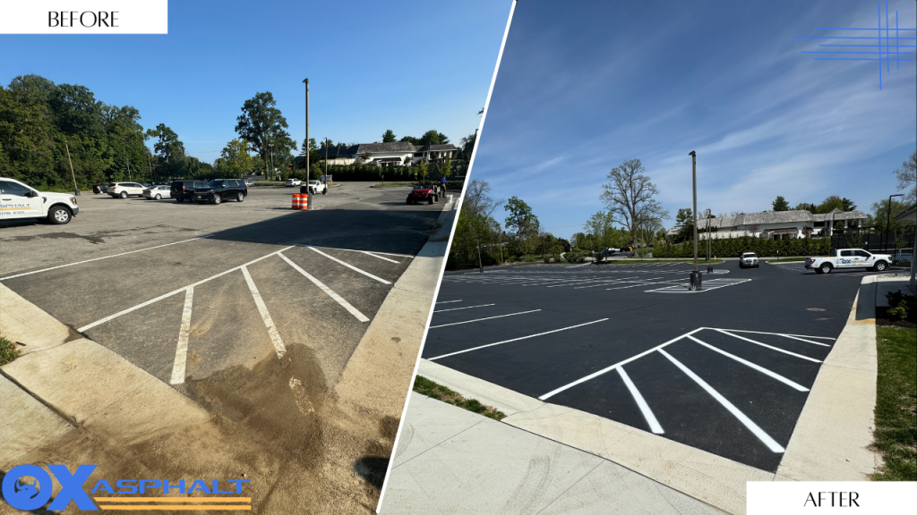 Parking Lot Maintenance Complete for Country Club