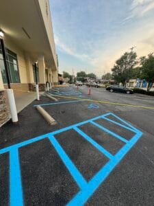 ADA Compliance Indiana Parking Lot Handicap Spots